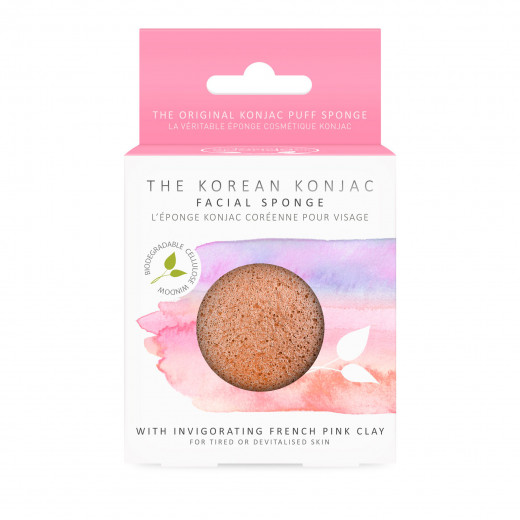 Facial Puff Sponge French Pink Clay